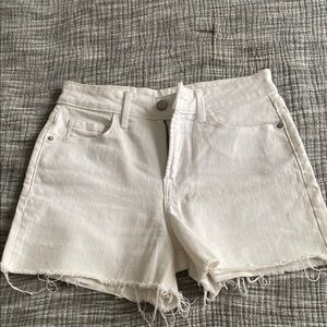 Women's White Denim Shorts